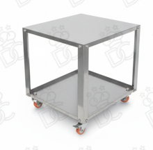Carrello inox per asciugaposate