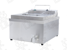 Electric fryer for pastry - 11 lt capacity - with oil drain tap