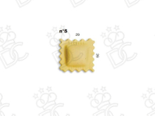 Stampo ravioli N° 5 - Dim. mm 29x26 -  Peso gr 2,8