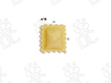 Stampo ravioli N° 6 - Dim. mm 29x32 -  Peso gr 3