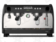 Macchina per il caffè Ruby Pro - 2 gruppi - nera - con tanica acqua