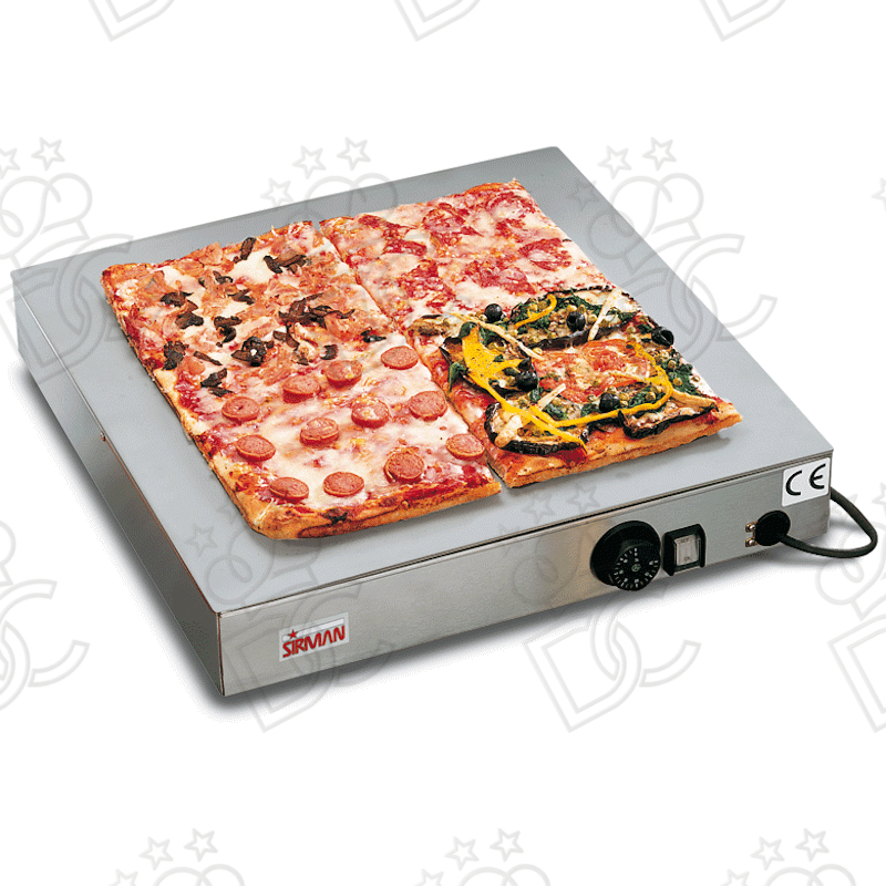Plaque chauffante à pizza en acier inox - cm 50x50