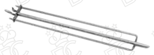 Spiedo doppio in Acciaio Inox