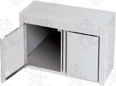 Supporto Aperto in acciaio inox con 2 porte